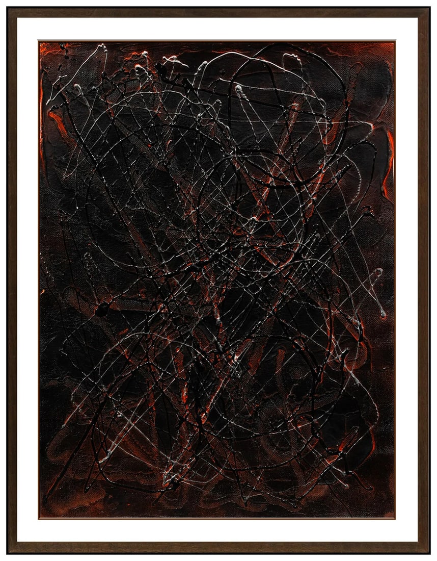 Garth Weiser Original Acrylic Painting on Canvas Signed Modern Abstract Artwork (1 of 3)