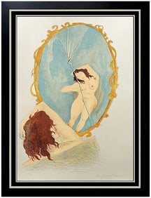 Raphael Soyer Isaac Singer Gentleman from Cracow Nude Deluxe Lithograph Hand Signed Art