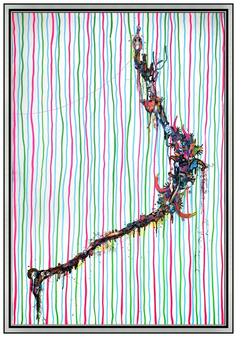 Ramon Martins Large Original Oil Painting on Canvas Signed Abstract Framed Artwork (1 of 5)