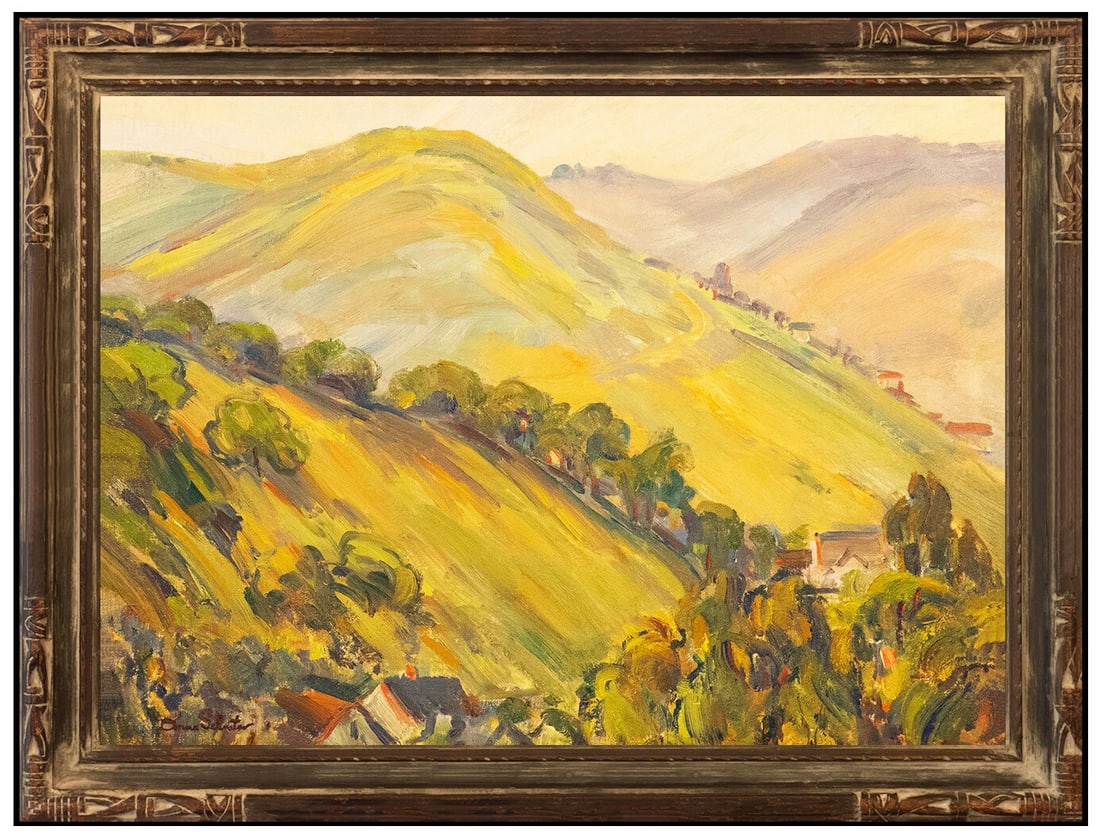 Donna Schuster Original Oil Painting on Board Signed California Landscape Artwork (1 of 4)
