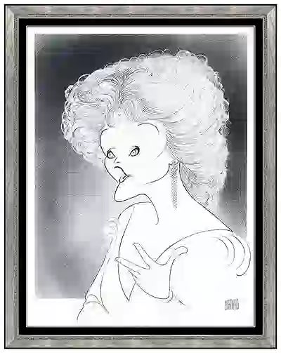 Al Hirschfeld Original Pen and Ink Drawing Signed Portrait Framed Artwork: This lot includes:Gallery COA & in-house shipping (*insurance and international shipping for an additional charge)Artist: Al HirschfeldTitle: Sally Ann Howes Medium: Pen Ink Drawing On BoardSize: 27&r