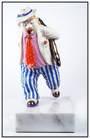 Hiro Yamagata Out to Lunch Full Round Bronze Sculpture Signed Figurative Art