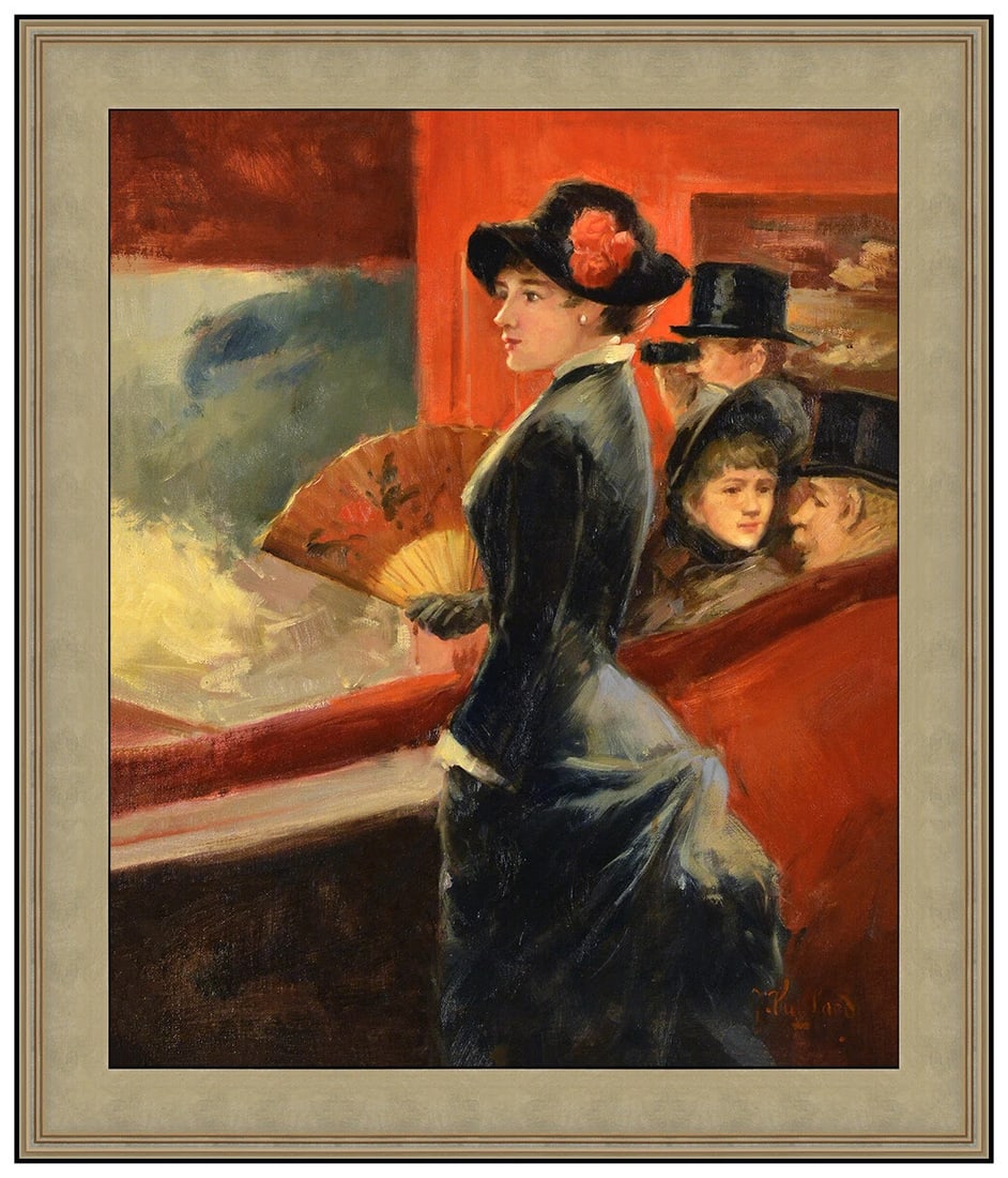 George Vuillard Original Oil Painting on Canvas Signed Female Portrait Framed (1 of 4)