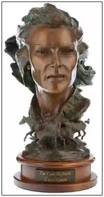 Grant Speed The Lone Defender Bronze Sculpture Signed Female Portrait Art