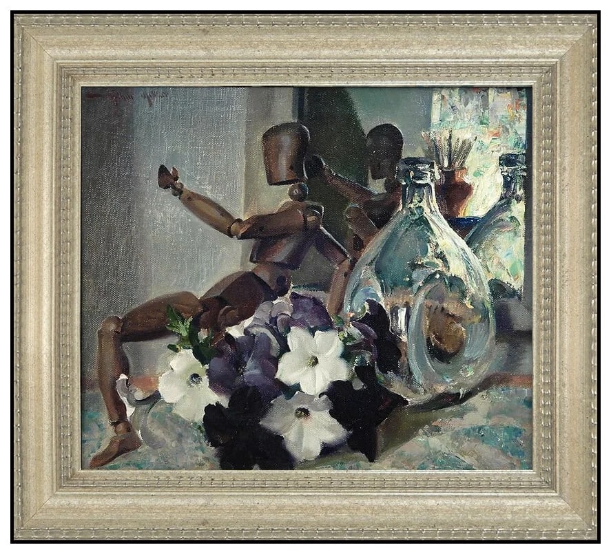 Arthur Meltzer Original Oil Painting on Canvas Signed Still Life Art (1 of 3)