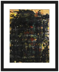 Freddie Styles Original Acrylic Painting Signed Modern Abstract Framed Art