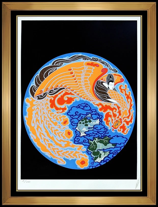 Erte Dream Voyage Original Color Serigraph Signed Art Deco Set Design Art: This lot includes:Gallery COA & in-house shipping (*insurance and international shipping for an additional charge)Artist: ErteTitle: Dream VoyageMedium: SerigraphSize: 20" x 15"Framed: 30" x 25"Signed
