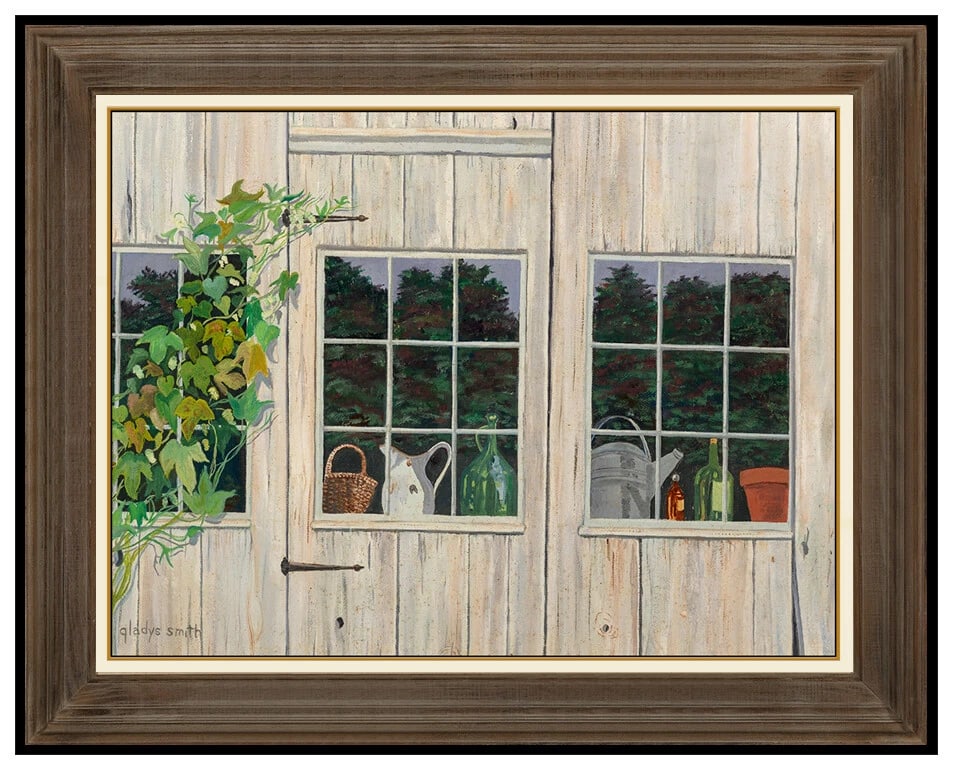 Gladys Nelson Smith Original Oil Painting on Canvas Signed Still Life Framed Art (1 of 4)