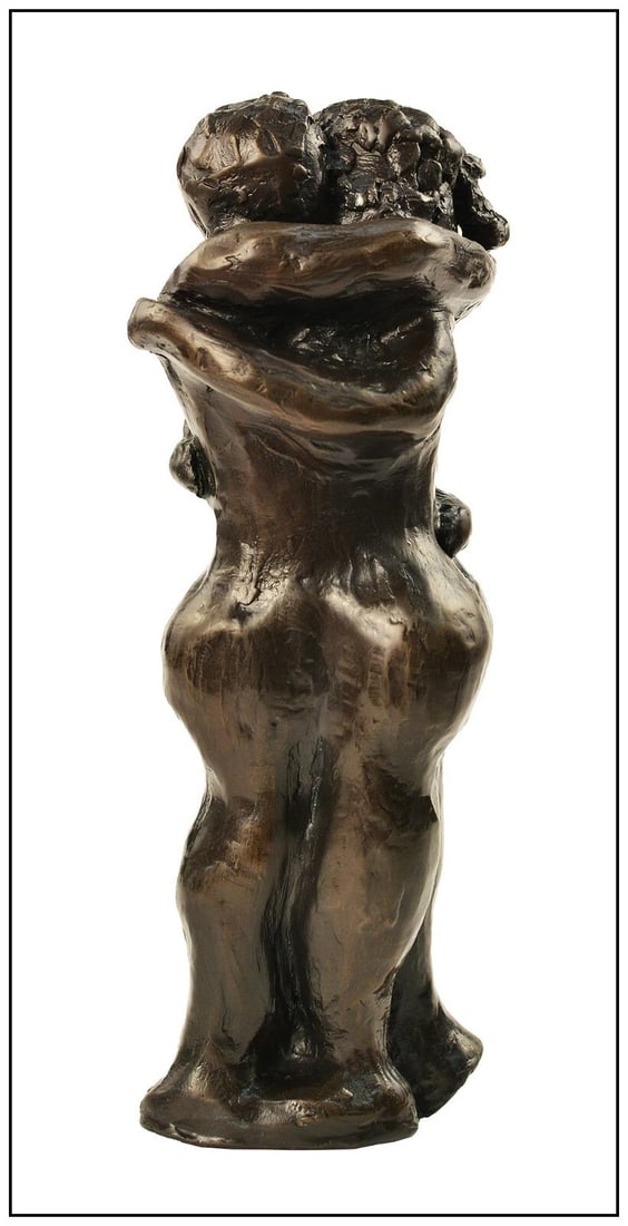 Gene Adcock Original Bronze Sculpture Signed Romantic Figurative Lovers Art (1 of 5)