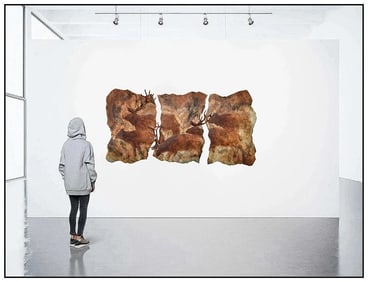 Brent Lawrence Large Original Hand Painted Stainless Steel Signed Sculpture