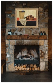 Andre Segovia Original Painting on Canvas Signed Food Still Life Framed Art