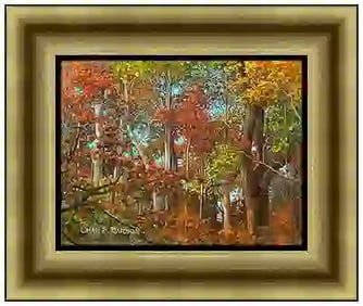 Charles S. Jarboe Original Oil Painting on Board Signed Landscape Framed Art
