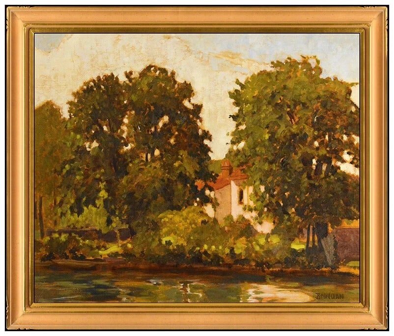 Barry McCuan Original Oil Painting on Canvas Signed Waterscape Landscape Art (1 of 4)