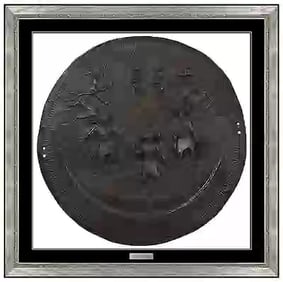 Allan Houser Southwest Dance Shield Bronze Wall Relief Sculpture Signed Art