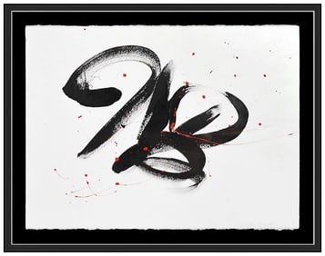 Christina Grace Original Acrylic Painting Signed Abstract Modern Framed Artwork