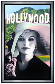 Steve Kaufman Large Original Oil Painting on Canvas Signed Marilyn Monroe Art