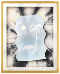 Evan Gruzis Original Painting on Canvas Signed Contemporary Landscape Framed Art