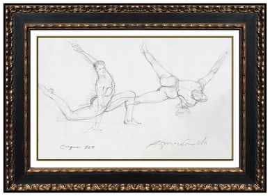 Richard Macdonald Cirque Du Soleil Original Drawing Signed Bronze Sculpture Art