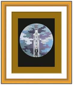 Erte Original Color Serigraph L’Indifference Hand Signed Art Deco Figurative