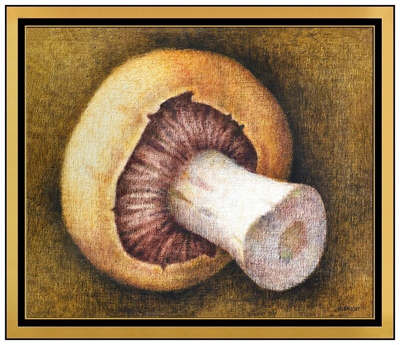 John Ulbricht Original Oil Painting on Canvas Signed Still Life Framed Art: This lot includes:Gallery COA. In-house shipping available (insurance and international shipping for an additional charge).Artist: John UlbrichtTitle: BellaMedium: Oil Painting on Canvas Size: 18&rdqu