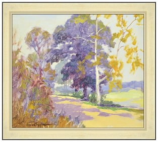 James Topping Original Oil Painting on Board Signed Landscape Framed Art