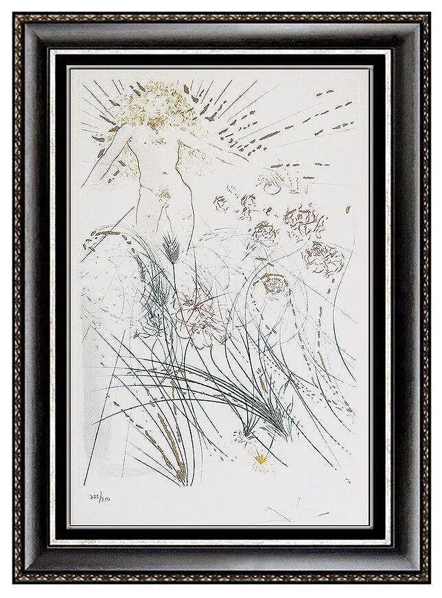Salvador Dali I Am Beloved Color Etching Hand Signed Surreal Art (1 of 5)