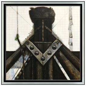 Nick De Angelis Industrial Original Oil Painting On Canvas Signed Framed Artwork