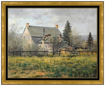 Terrance Hick Oil Painting On Canvas Signed Original Landscape Framed Artwork