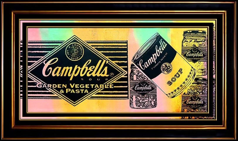 Steve Kaufman Original Oil Painting on Canvas Campbells Soup Signed: This lot includes:Gallery COA. In-house shipping available (insurance and international shipping for an additional charge).Artist: Steve KaufmanTitle: Campbell's SoupMedium: Oil painting on CanvasSize