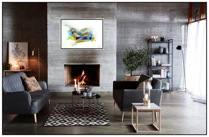 Pan Qiqun Large Original Acrylic Painting Modern Abstract Signed Qi Qun