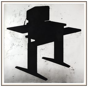 Randy Twaddle Original Charcoal Drawing Origins Still Life Signed Framed