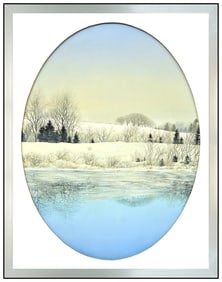 Vicki Maclean Rare Original Oil Painting on Canvas Landscape Signed Framed