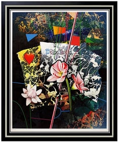 Yankel Ginzburg Original Hand Signed Silkscreen USA Glorious Document Pop Art