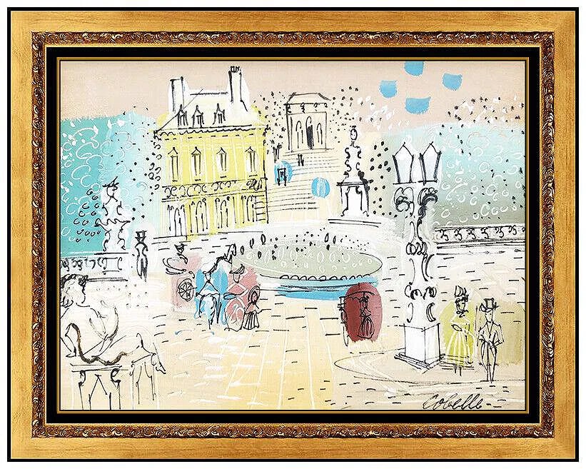 Charles Cobelle Original Oil Painting on Canvas Signed French Cityscape Framed Art (1 of 4)
