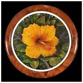 Robert Lyn Nelson Original Acrylic Painting on Canvas Signed Floral Framed Art