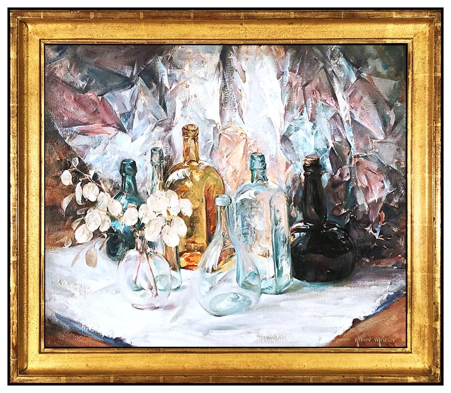 Arthur Meltzer Original Oil Painting on Canvas Signed Authentic Still Life Art (1 of 4)