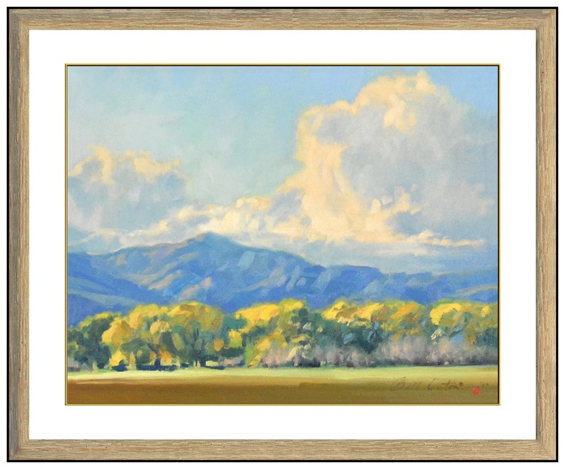 Bill Anton Original Oil Painting on Canvas Signed Western Landscape Framed Art (1 of 4)