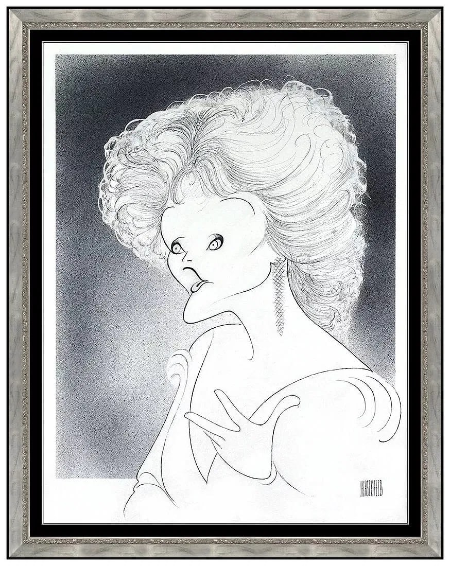 Al Hirschfeld Original Pen and Ink Drawing on Board Signed Framed Portrait Art: This lot includes:Gallery COA. In-house shipping available (insurance and international shipping for an additional charge).Artist: Al HirschfeldTitle: Sally Ann Howes Medium: Pen Ink Drawing On BoardS
