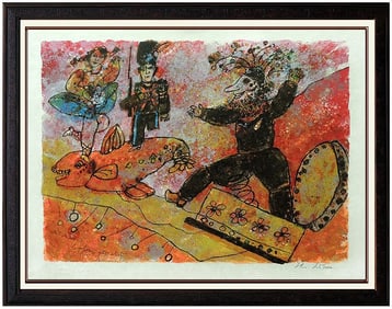 Theo Tobiasse Color Lithograph Hand Signed Hommage a Hans Christian Andersen Art