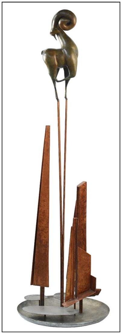 Ricietl Vurkovitsky Large Original Bronze Sculpture Full Round Hand Signed Art (1 of 6)