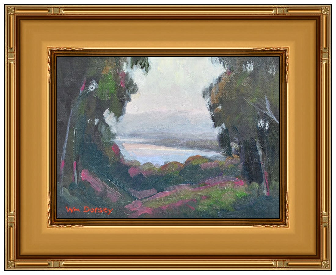 William Dorsey Original Painting on Canvas Board Signed Landscape Framed Artwork (1 of 4)