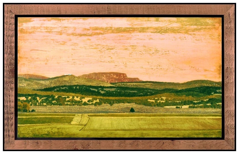 Clay Wagstaff Rare Original Oil Painting On Board Signed Western Landscape Art (1 of 5)