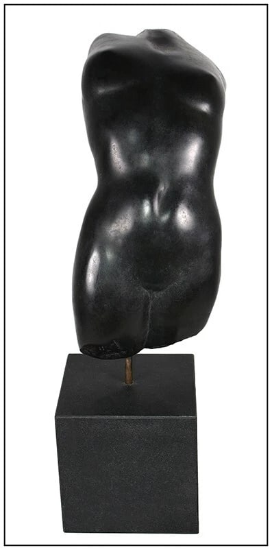 Anita Huffington Original Bronze Sculpture Dark Moonrise Signed Female Figure Art (1 of 5)