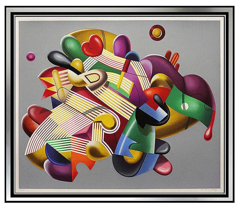 Yankel Ginzburg Large Original Signed Serigraph Candy Store Abstract Pop Art Coa (1 of 5)