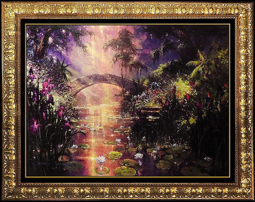 James Coleman Large Original Hand Embellished Giclee On Canvas Signed Disney Art (1 of 5)
