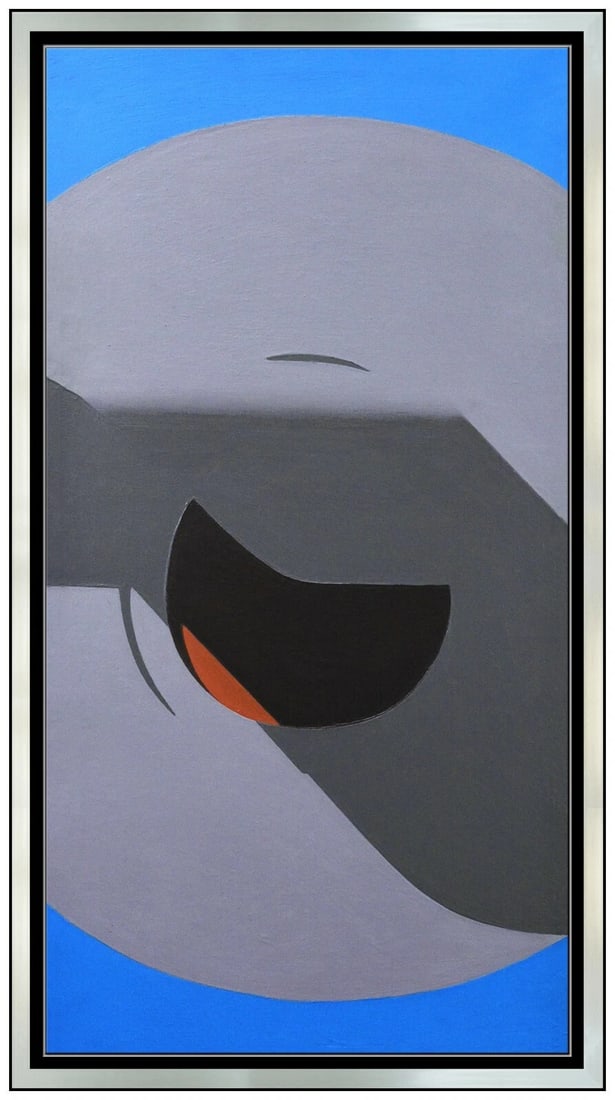 Robert Baard Peterson Original Abstract Painting On Canvas Signed Framed Artwork (1 of 4)