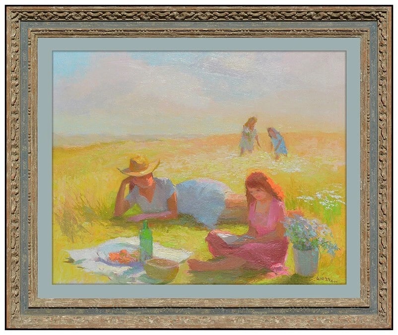 Betty Warren Original Painting Oil On Board Signed Portrait Landscape Framed Art (1 of 5)