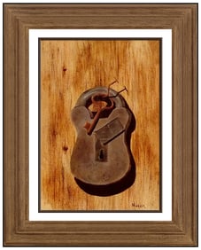 Gayle Nason Original Oil Painting On Board Signed Still Life Western Artwork