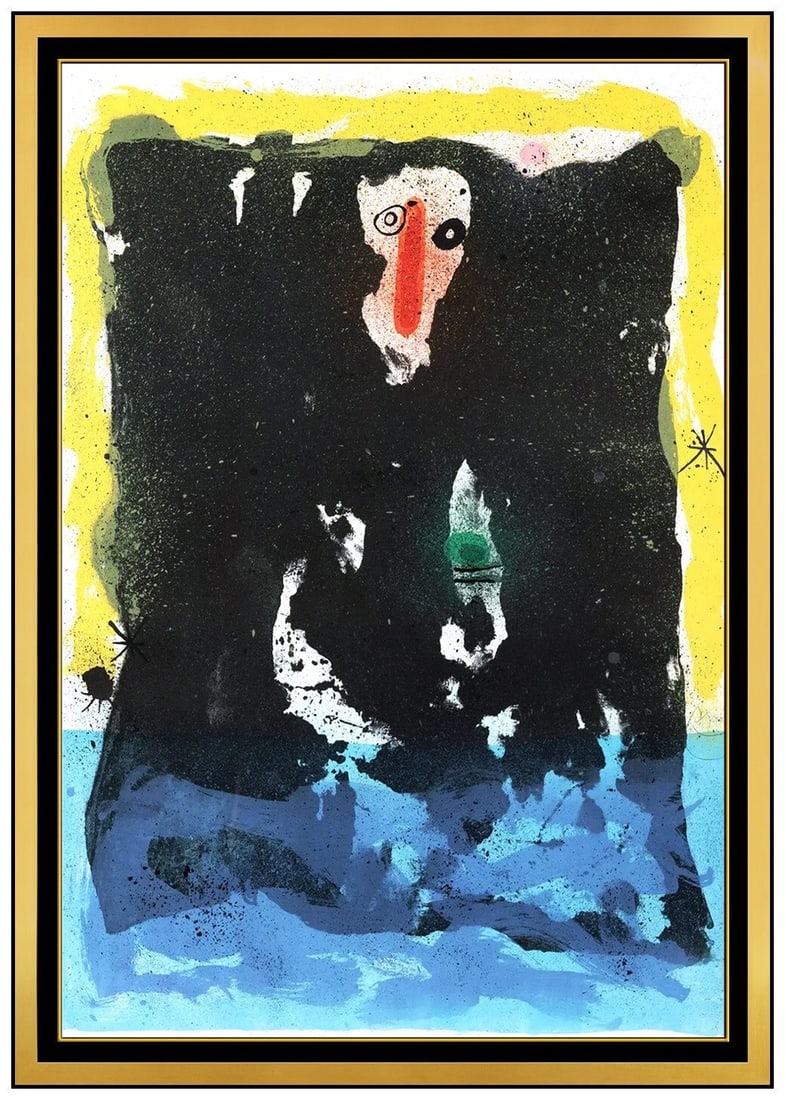 Joan Miro Large Hand Signed Color Lithograph L'Espirit Modern Abstract Artwork (1 of 6)