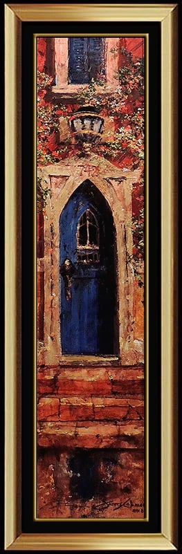 James Coleman Large Hand Embellished Giclee On Canvas Signed Cityscape Art (1 of 5)